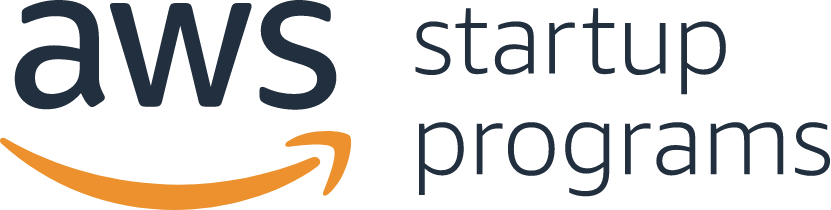 AWS Startup Programs logo supporting Portabill property management software